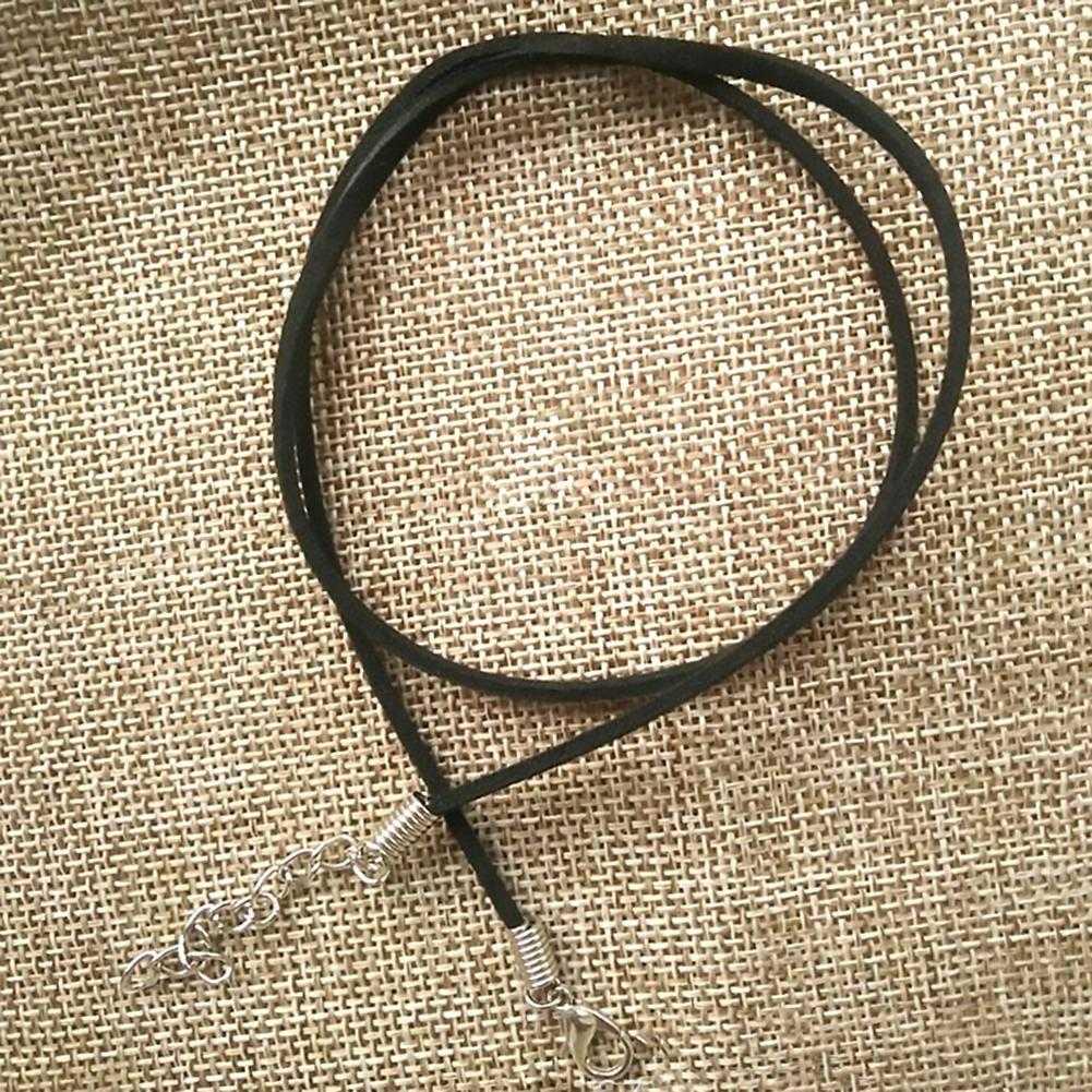 10X Black Coffee Suede Leather String Necklace Cords Making DIY 50cm Jewelry T8P2