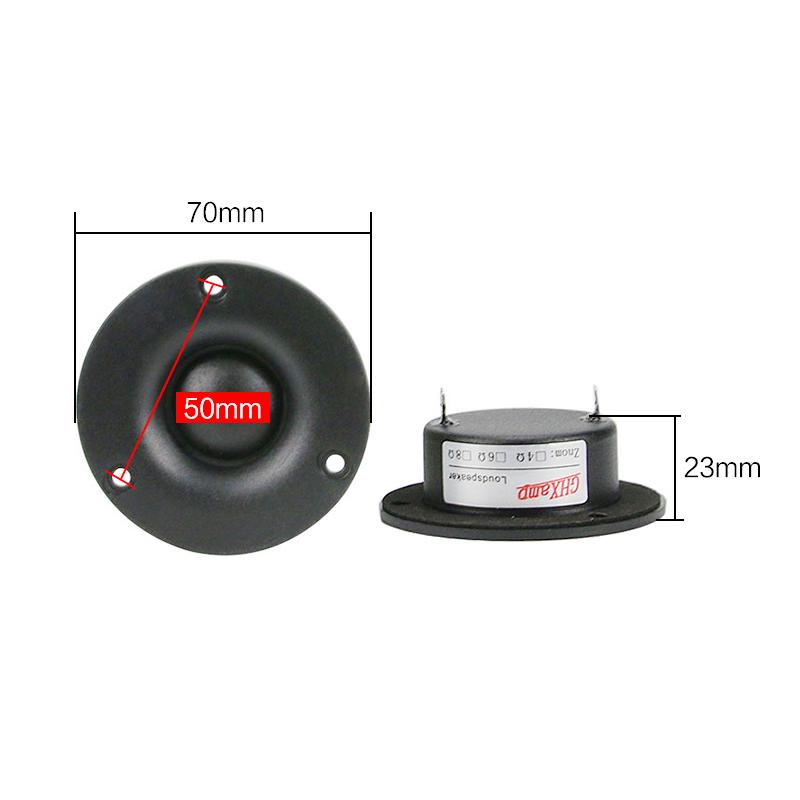 GHXAMP 30KHZ Dome Silk Tweeter Speaker High-end 3 INCH 70mm 8OHM 15W Super Treble HIFI Neodymium Bookshelf Home Theater 1Pairs