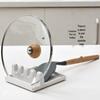 Multifunctional Kitchen Utensil & Pot Lid Holder with Spoon and Chopstick Storage