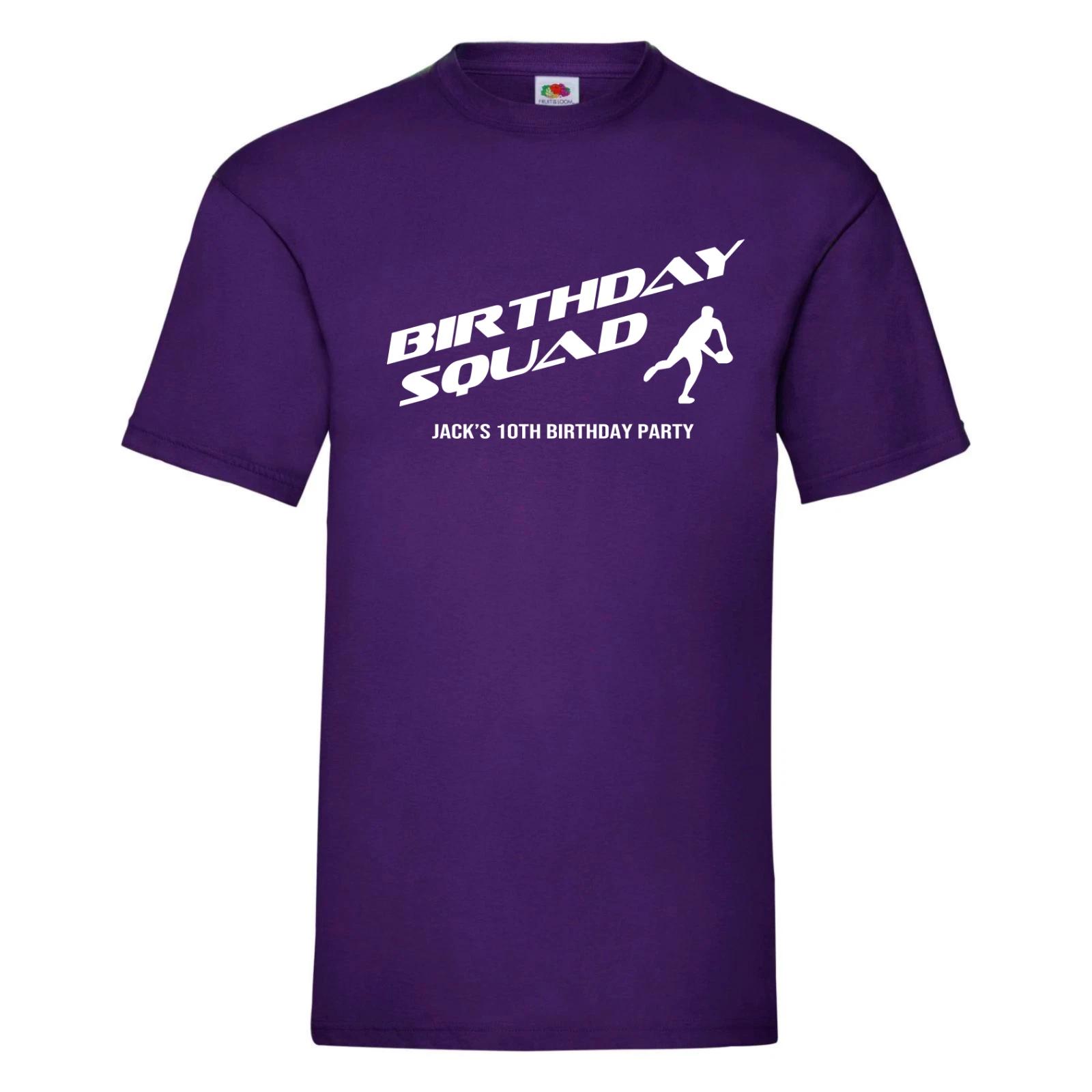 Rugby Birthday Party TShirts, Birthday Squad Shirts, Personalised Birthday Party S