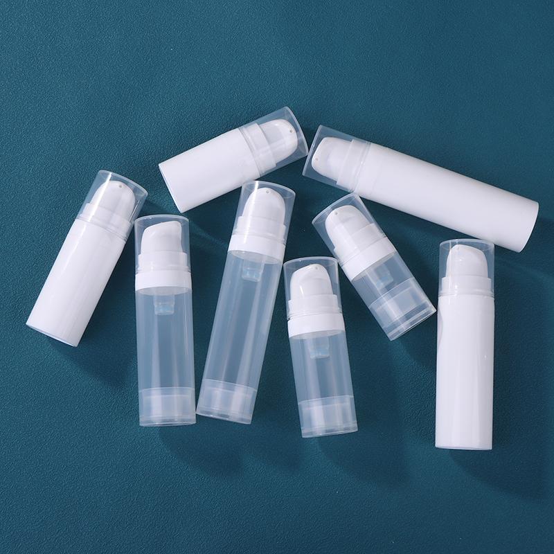 5-50ml Mini Přenosná Vakuová Lahvička s Lisovacím Typem Plnitelná Kosmetika na Make-up Pro Krémové Gely Hydratační Přípravky Lahvičky na Tekuté Pleťové Vody