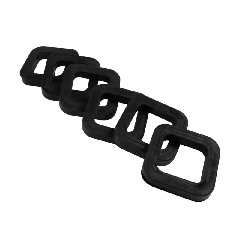 3Pcs/6Pcs Rubber Cushion Hitch Receiver Pad Reduce Rattle Eliminate Noise for 2In Mounts Provide Cushion