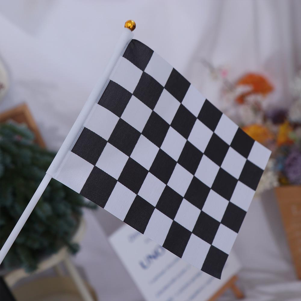 Flag Car Racing Racing Party Racer Checkered Flags Check Flag Racing Polyester Flags Waving Flags