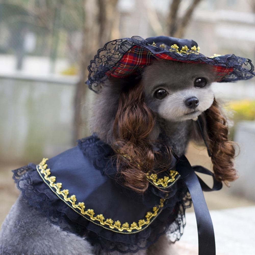 Dog Cape British Elegant Trench Coat Four Seasons Can Wear Cross-dressing Shawl Handsome Cute Pet Clothes
