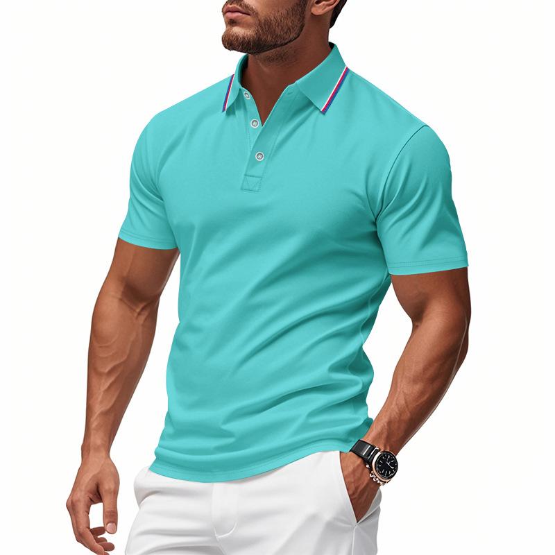 Summer Hot Selling Men's Polo Shirts Casual Quick Dry Short Sleeve T-shirt Men