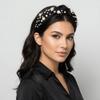 Nail Rhinestone Pearl Hairband Wide Edge Baroque Headband Luxury Pearl Head Hoop  Adult