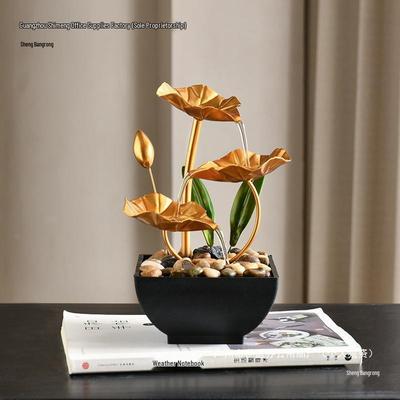 Home Desktop Iron Art Water Fountain Ornament