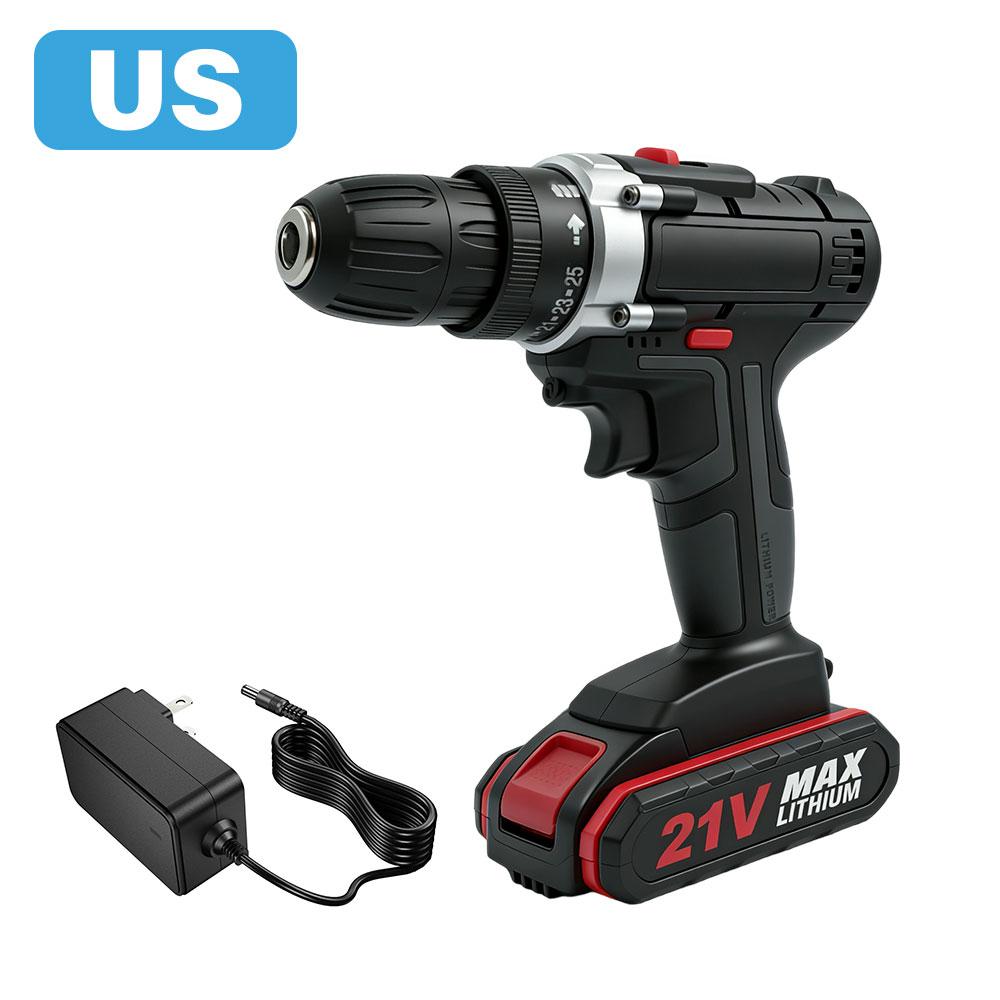 

High power lithium battery wireless charging 21V electric impact cordless drill hand drill home DIY power tools