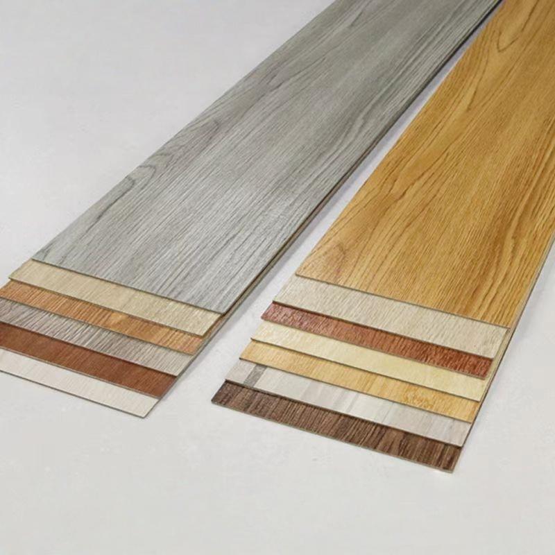 10pc Self-adhesive Wood Grain Floor Wall Sticker Modern Style PVC Living Room Toilet Kitchen Home Floor Decor Waterproof Sticker