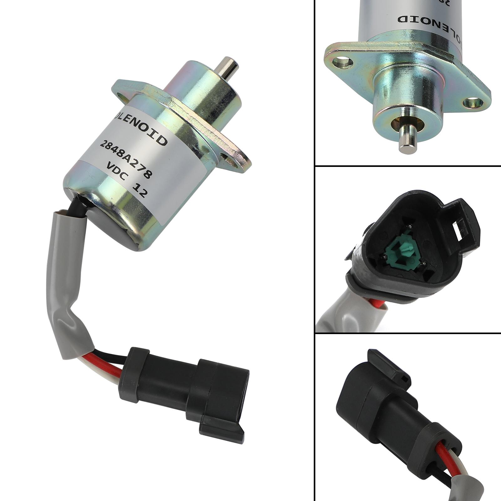 

2848A278 Соленоид отсечки топлива для погрузчика с бортовым поворотом Caterpillar 246 216 226