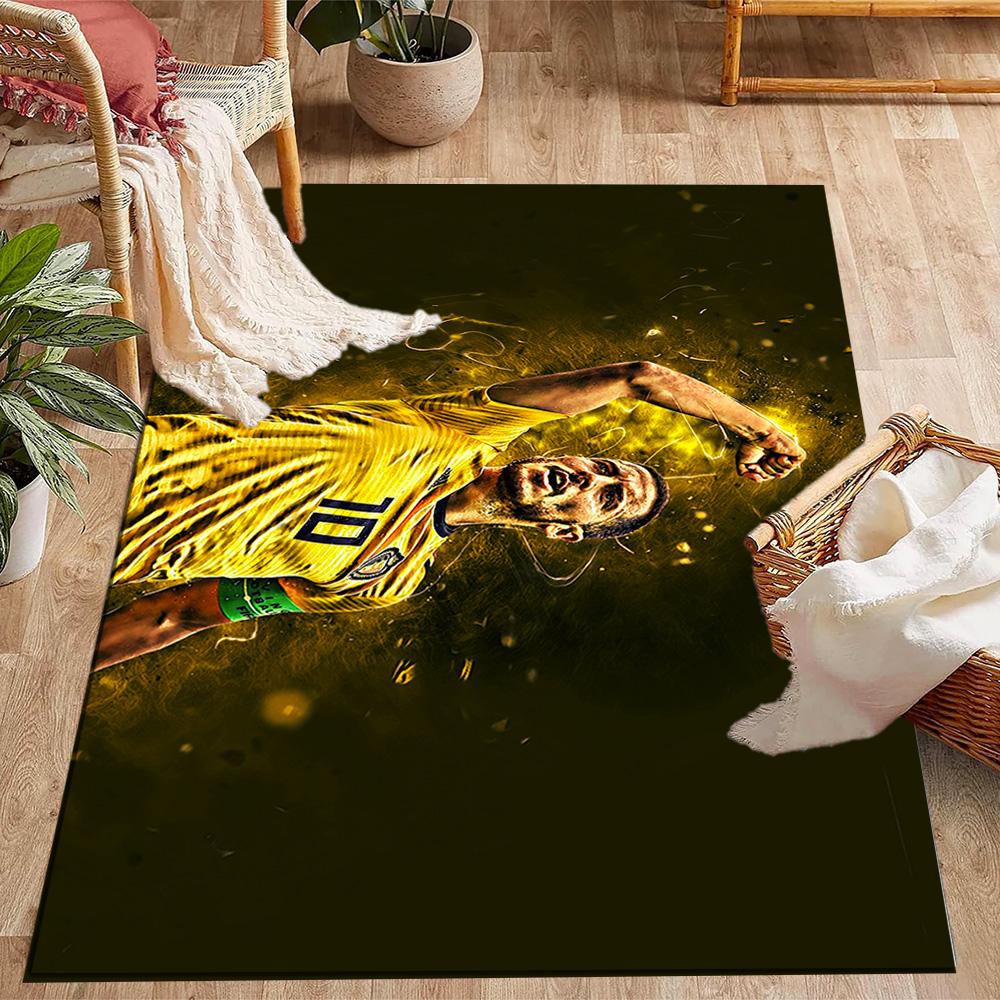 Blue Energy Soccer Player Area Rug Design for Outdoor Bedrooms Decorate room Dining Room Antislip Carpet Anime Office Decor Spiritual Gift