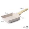 SENSARTE Omelet Frying Pan with Spatula, 18cm X 15cm, Non-Stick, Induction and Gas Compatible, PFOA-Free, Easy Grip, Easy To Clean, Lightweight, with