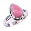 Natürlicher Rhodochrosit Edelstein Handgefertigt 925 Massiv Sterling Silber Ring S.7 o9S51