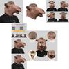 Funny Camel Head Mask For Halloween Costume Parties Unique Latex Masquerade Accessory