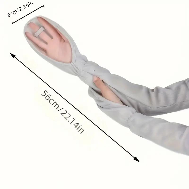 1 Pair Anti-sunburn Sleeve Summer Uv Solar Arm Sleeves Women's Driving Sun Protection Long Sleeve Anti-UV Cycling Sleeves Loose