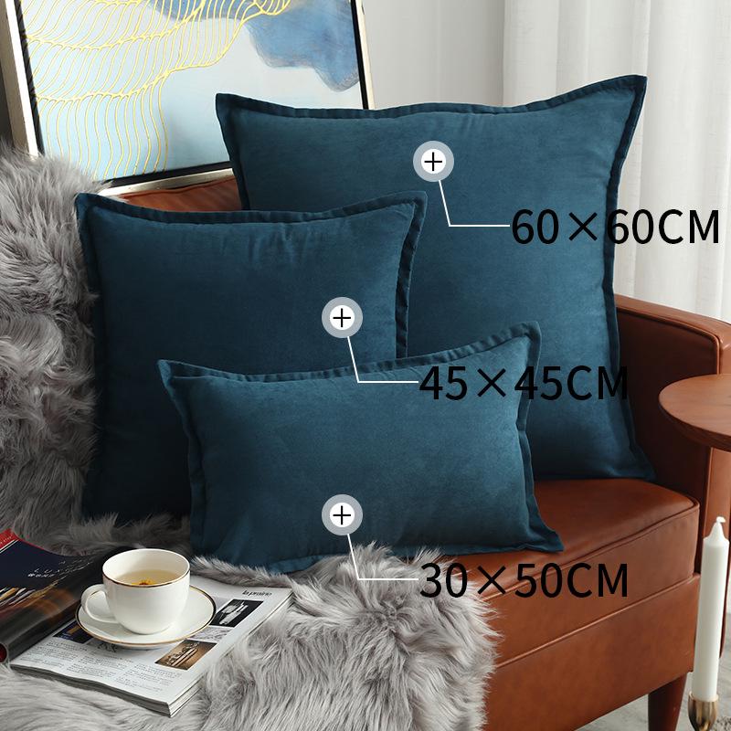 Față de pernă pătrată cu volane, lux nordic ușor, pentru canapea sau pat