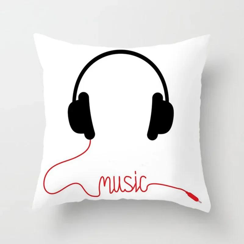 Black Pillow Galaxy Planet Cushion Cover Space   Pillowcase Soft  High-quality Home Decor