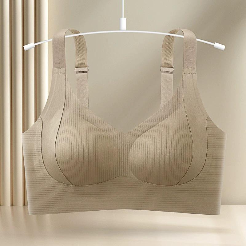 

Европейский и американский бесшовный бюстгальтер с эффектом лифтинга: Женский беспроводной, с боковой поддержкой, красивая спина, большого размера, с поддержкой снизу, тонкий, с застежкой на крючки в ряд L хаки