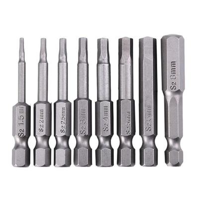 1 Stück S2 Legierter Stahl 50mm Lang Torx Schraubendreherbit 1/4" Sechskant Schaft T5-T40 Sicherheitsbohrerbit Set Holzbearbeitungswerkzeug