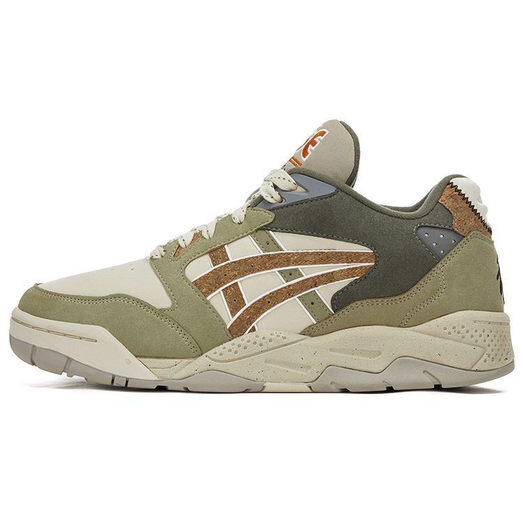 Asics Gel-Fuse Seasonal Series American Retro Comfortable Versatile Low-Top Vintage Basketball Shoes Unisex sneaker White Green 1203A534-020