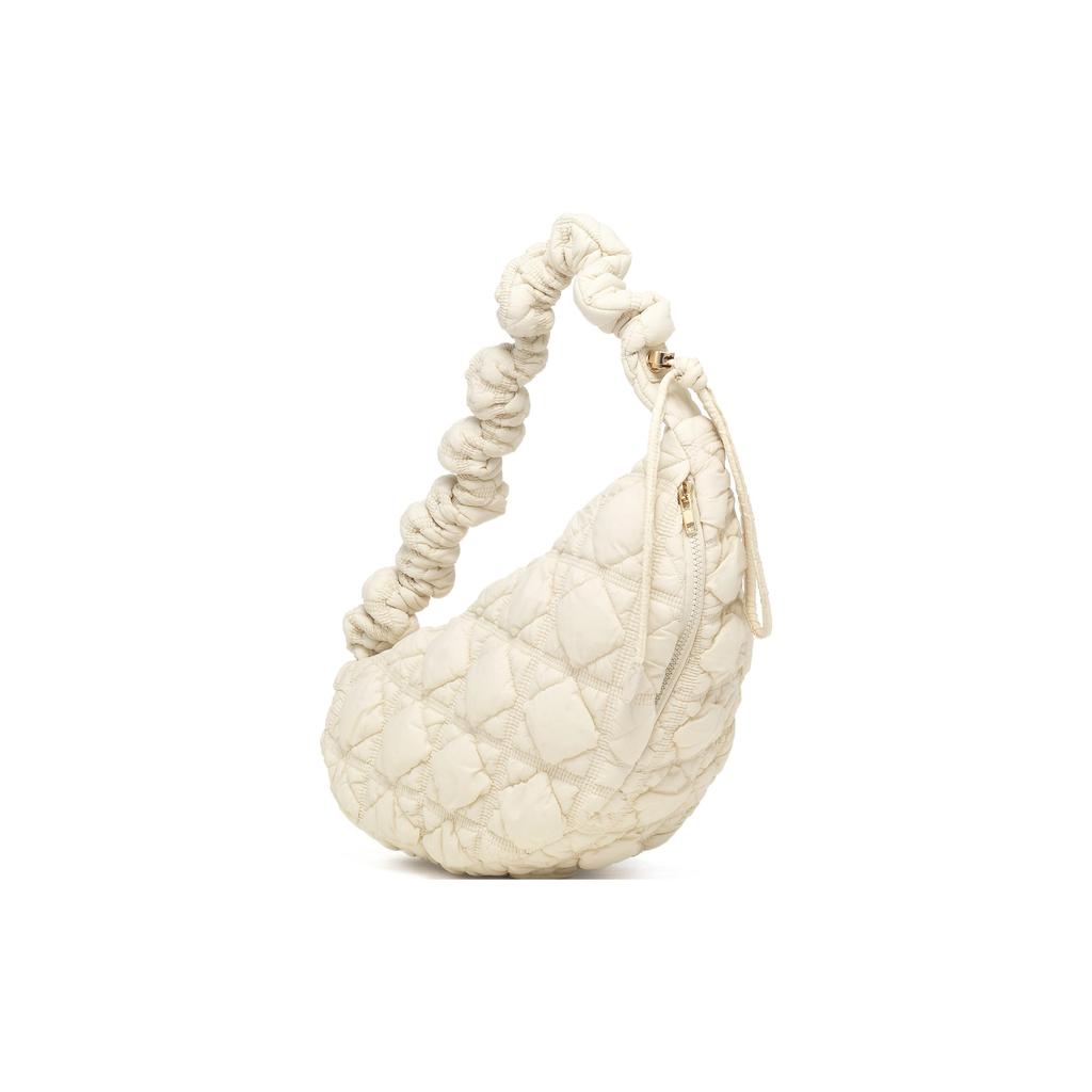 New CARLYN Nylon Cloud Bag Portable Crossbody Bag Shoulder Bag Women's Ivory H72303010I