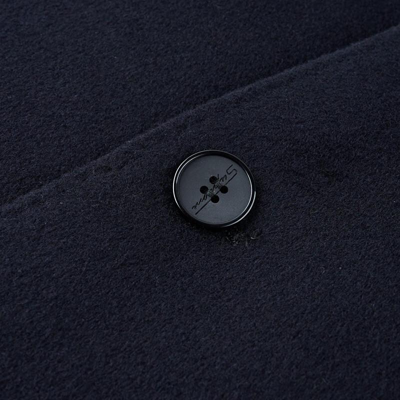 Firstview Men's Detachable Down-Lined Wool Overcoat