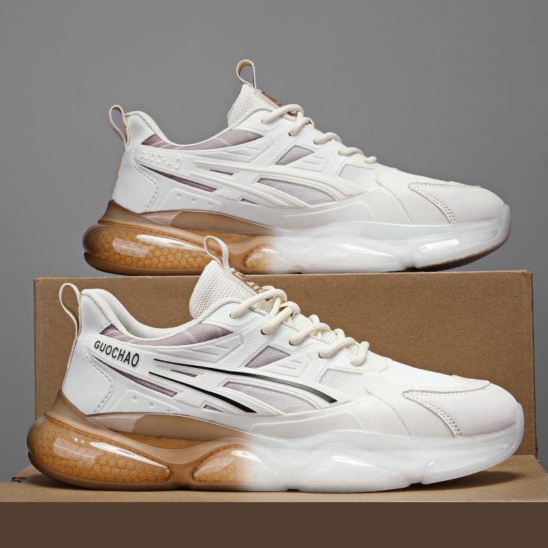 Autumn Casual Mesh Putian Sports Shoes Air Cushion Shock Absorption and Height Black Dad Tide Shoes Autumn and Winter