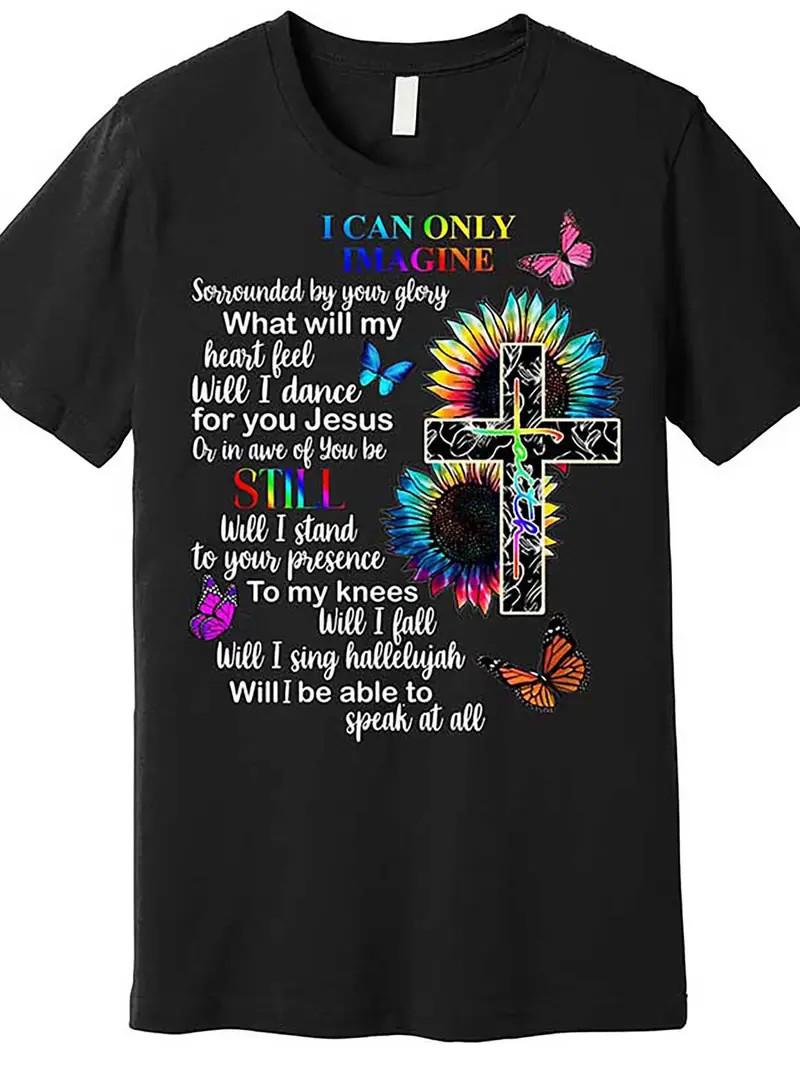 I Only Can Imagine Faith Christian Premium T-Shirt 555662 funny Men’s Short Slee XXXXL