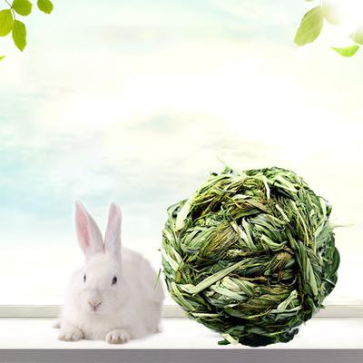 Yousheng Small Animal Toy Teeth Care Molar Toy Handmade Weaving Straw Ball Hamster Rabbit Chew Toy Pet Supplies