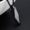 [Rockyu] Tungsten Necklace for Men, Silver, Diamond-faced Plate Necklace, Super Hard, Rectangular Pendant, Snake Chain, Men's Birthday, Father's Day,