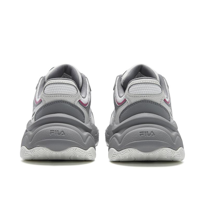 Fila Mars 4 Fashion Retro Trendy Sports Versatile Commuting Simple High-End Comfortable Personality Sneakers Women Sneakers Gray White F12W542103FVC