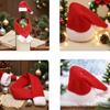 Festival Flaschenhüllen Kollektion 12 Stück Weihnachts-Schal Hut Dekorationen Vliesstoff Sicher für Kinder Tischplatte Feiertags-Styling