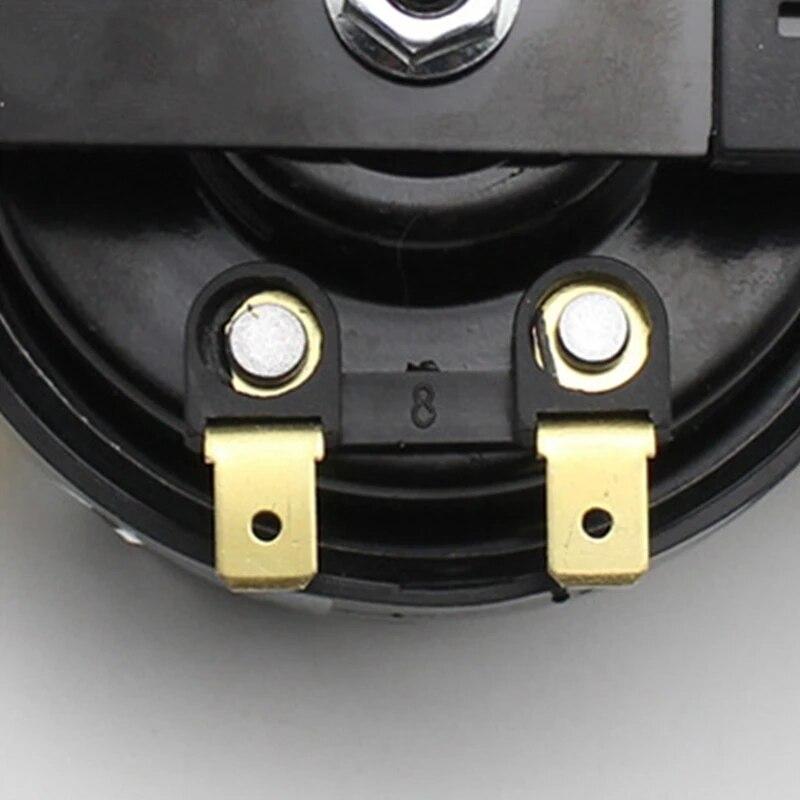 Motosiklet Salyangoz Korna 12V Su Geçirmez Elektrokaplama Arabalar Monofonik Hava Kornası Trompet Hoparlör Kompresör Montaj Kitleri ile