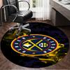 Denver Basketball Team Round Rug for Livingroom,Bedroom, Palyroom, Chair Rug, Area Rug, Circle Carpet, Large Size Fan Christmas Gift