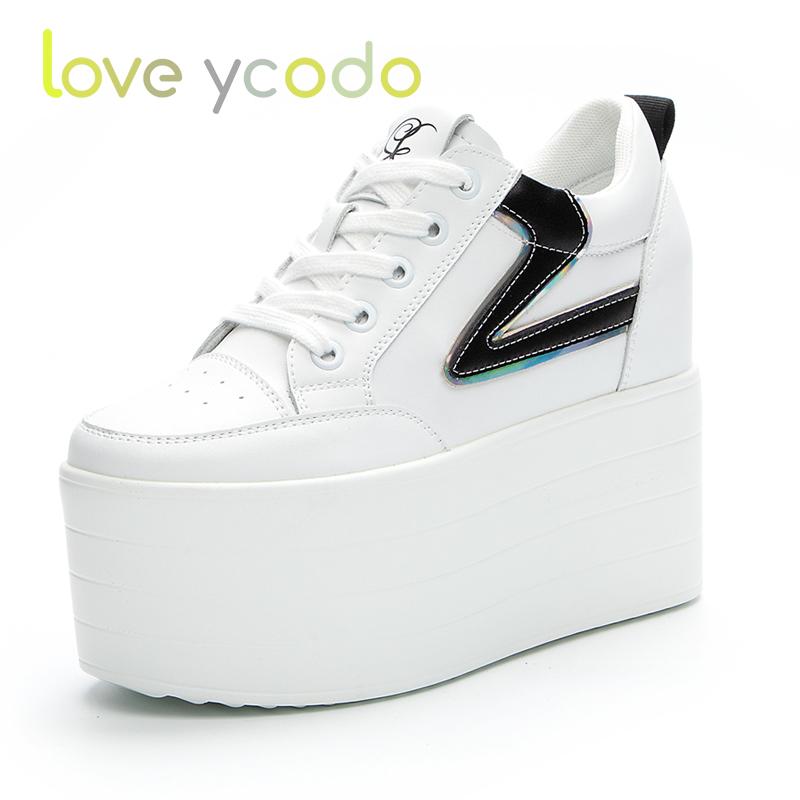 

Весенне-осенняя женская модная повседневная обувь из натуральной кожи на толстой подошве 37