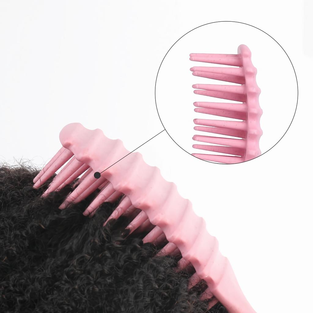 Lockenbürste - Sanfter Entwirr- und Stylingkamm für nasse oder trockene Locken, reduziert Ziehen und Separieren, ideal für Frauen, Männer, Mädchen