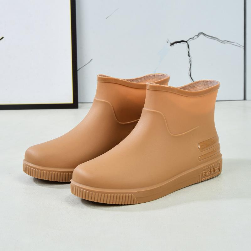 Hot-selling low-tube water shoes, short tube rain shoes, low-top water boots, and non-slip and waterproof rubber shoes