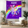 Little Pony Custom Your Name Wall Decor Tapestry Art For Pet Memorial Birthdaywedding Party Backdrop Family Gift