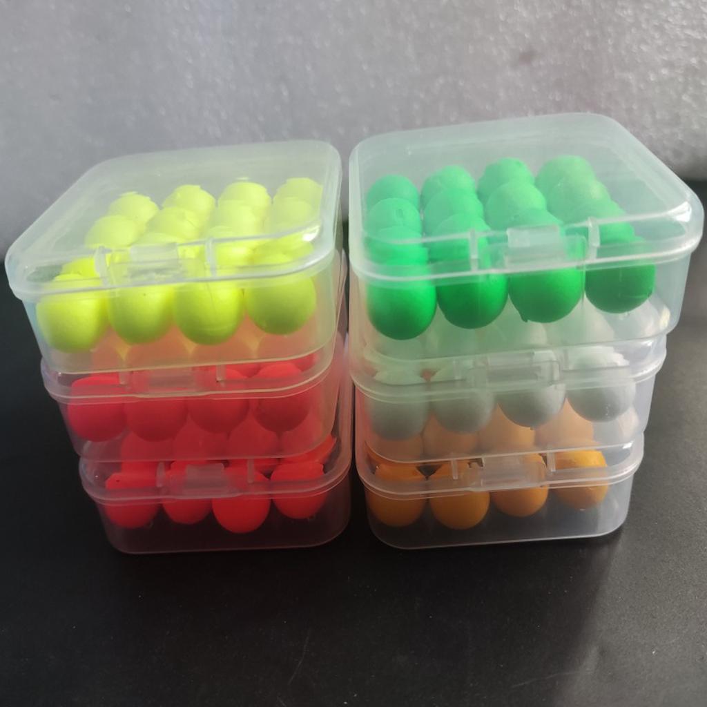 16Pcs Fishing Float Round Fly Fishing Bobber Float Beads Fishing Bobber Fishing Float Bobbers Strikes Indicators Set