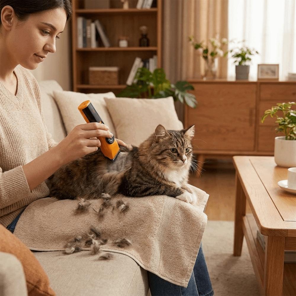 Cordless Pet Hair Trimmer Waterproof Pet Electric Trimmer Pet Beauty Shaver Pet Salon