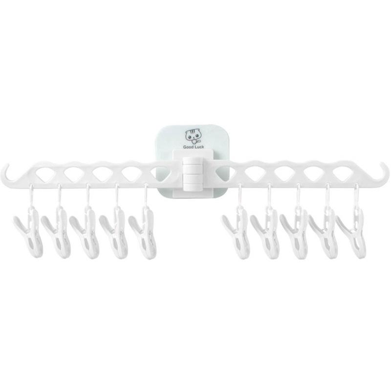 Foldable Clothes Drying Rack Wall Hanger Baby Children's Underwear Organizer Socks Towel Shelf with Suction Cup Home Supplies