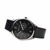 BERING Men's & Women's (Unisex) Analog Quartz Ultra Slim Collection Watch with Genuine Calfskin Leather Strap and Sapphire Crystal (Product Number: 17