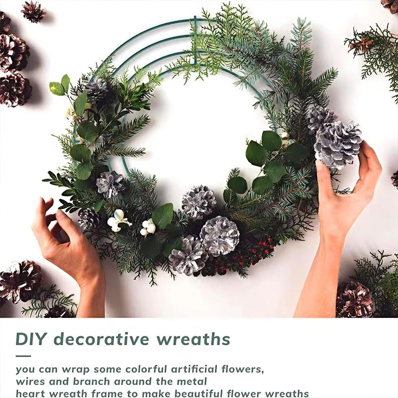 6 Stück/12 Stück Kranzmaterialien Zuhause Metall Hochzeiten Blumendekorationen Party Feiern Weihnachtsbedarf DIY