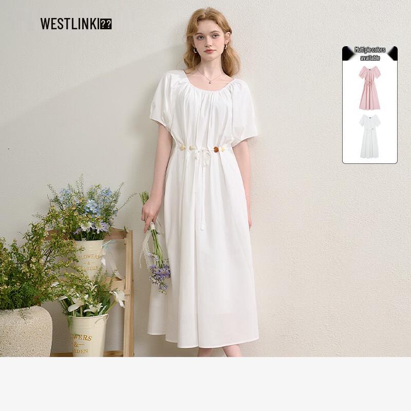 

Женское длинное платье Xiyu с рукавами-буфами и бисером XL