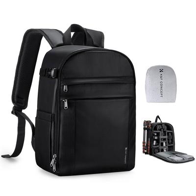 Camera Camera Backpack with Removable Lightweight PU Material [K&F CONCEPT] Bag, Backpack, Rucksack, Divider,