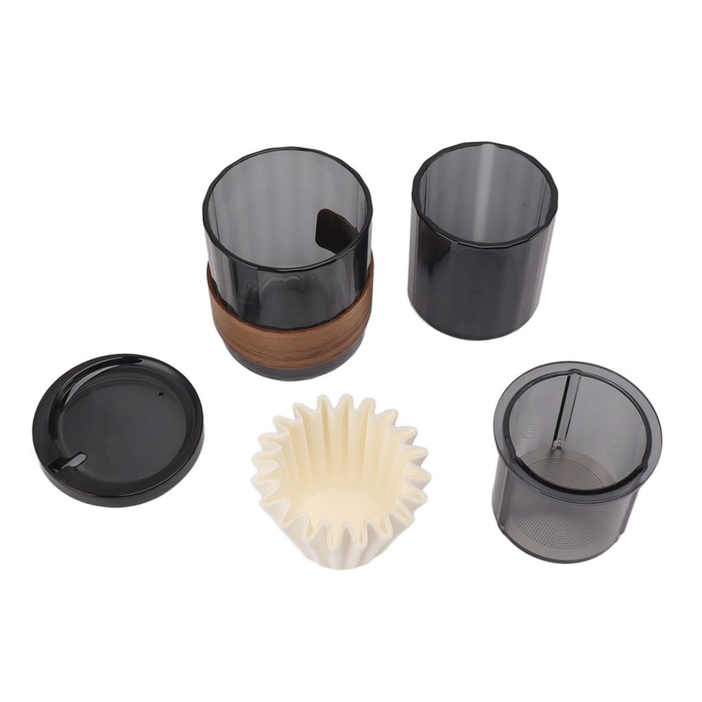 Coffee Cup 3 In 1 Portable Coffe Cup PCTG Overlay Design Universal Fit for Camping Travel Outdoor