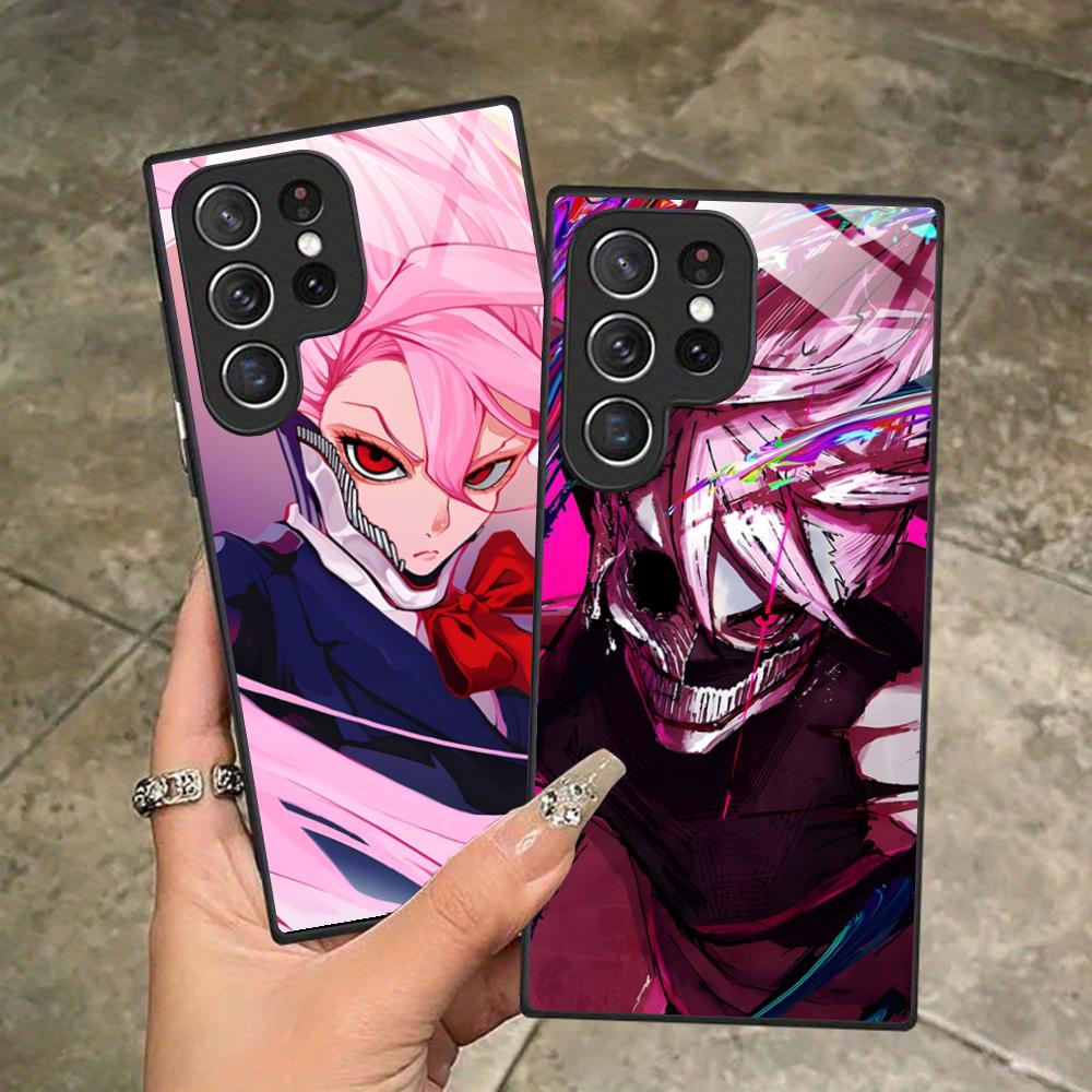 Dandadan Aira Shiratori Phone Case for Samsung Galaxy S26 S25 S24 S23 S22 S21 S20 Note20 Plus FE Ultra Glass Colorful Cover