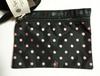 [USED] LeSportsac Shoulder Bag, Black with Pink Polka Dots