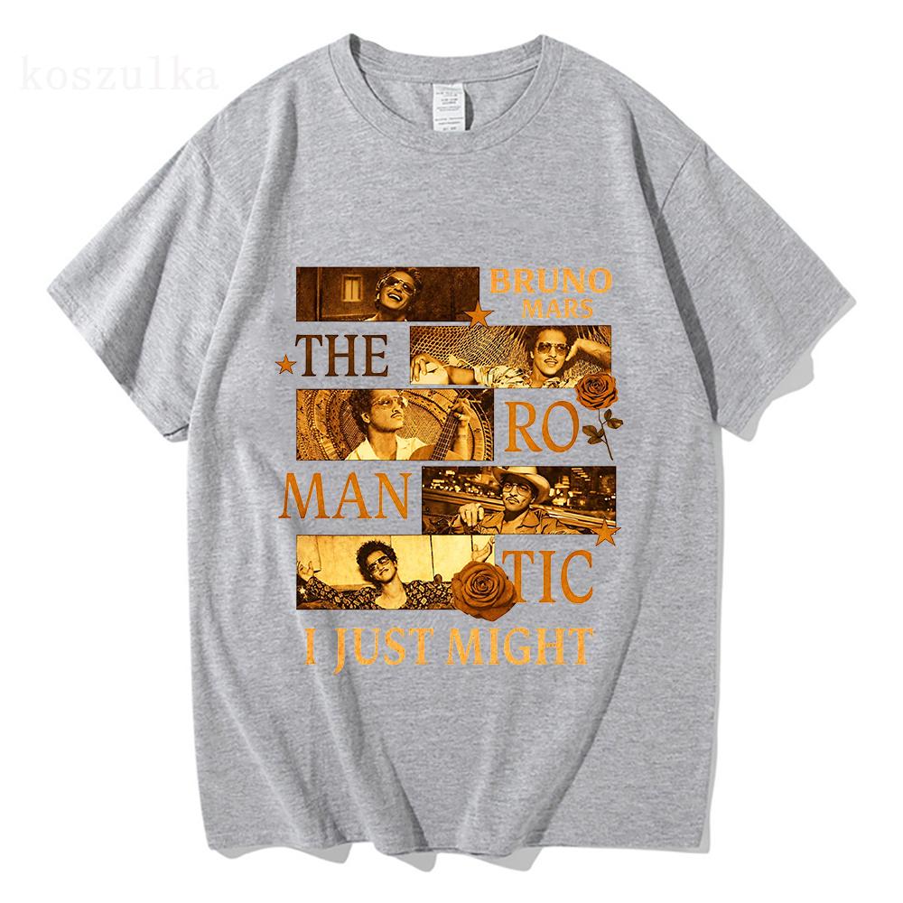 Bruno Mars 2026 RoUnisextic Tour Embroidered TShirt Popular Soul Concert TShirt Mini Retro Music Fan Peripheral Goods Tour