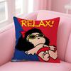 QQuino Cartoon Cute Girl MafaldaM Cushion Cover Pillowcase Short Plush Invisible Zipper Room Sofa Cushion Cover
